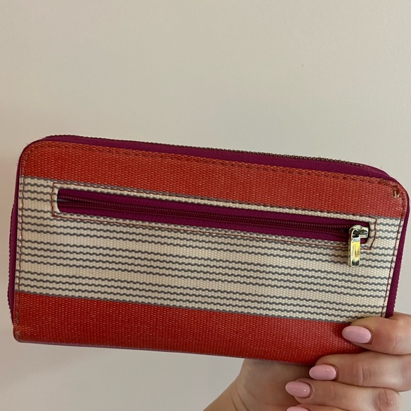 Fossil wallet | pink, orange, cream & purple - Picture 1 of 5